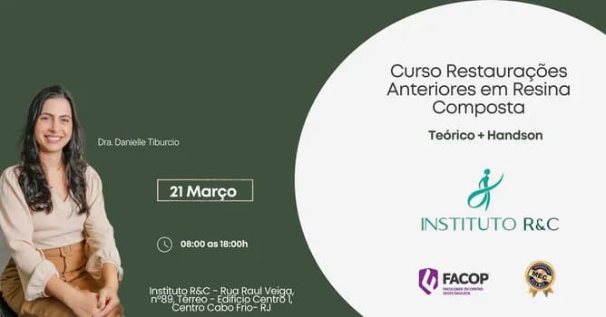 Imagem do Curso Restaurações Anteriores em Resina Composta