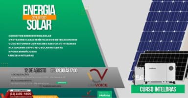 Curso Solar On Grid Intelbras em São Paulo