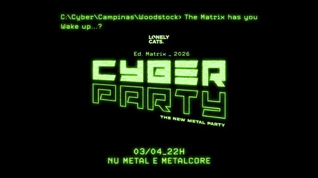 Imagem do Cyberparty Edição Matrix | Nu Metal e Metalcore