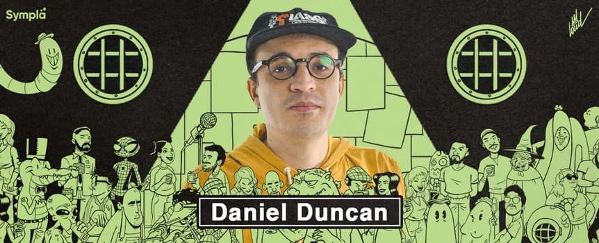 Imagem do Daniel Duncan ao vivo no Clube do Minhoca