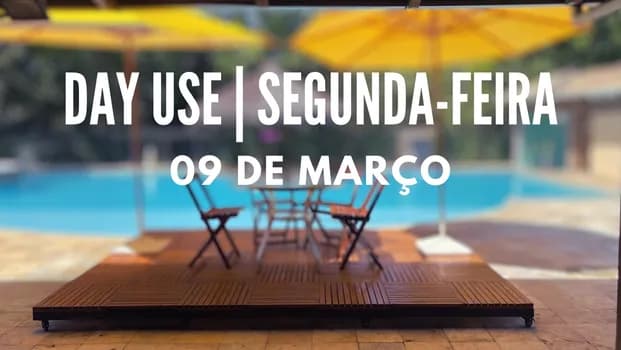 Imagem do Day Use Segunda-feira 09 de Março de 2026.