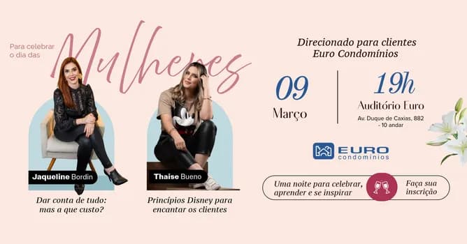 Imagem do Dia da Mulher - Euro Condomínios
