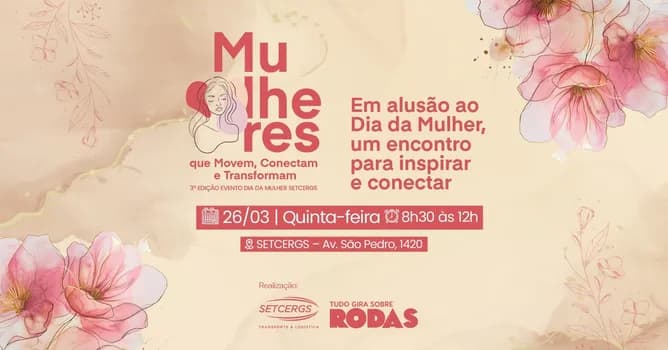 Imagem do Dia da Mulher SETCERGS 2026
