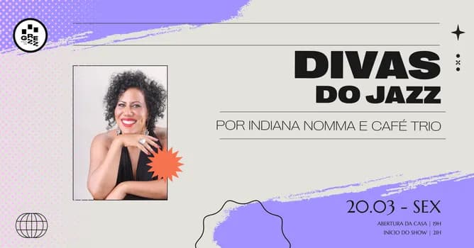 Imagem do Divas do Jazz Por Indiana Nomma e Café Trio
