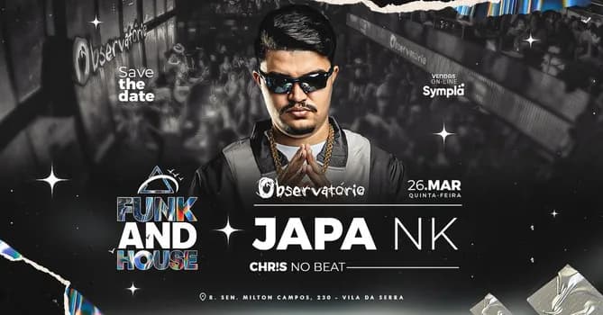 Imagem do DJ JAPA NK -  OBSERVATORIO- FUNK AND HOUSE