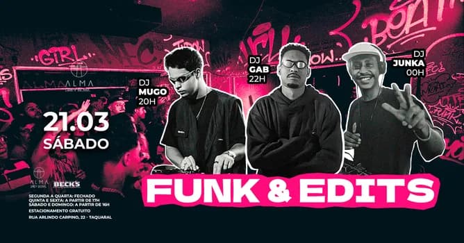 Imagem do DJ MUGO + DJ GAB + DJ JUNKA NO ALMA GREY BOWL | 21.03