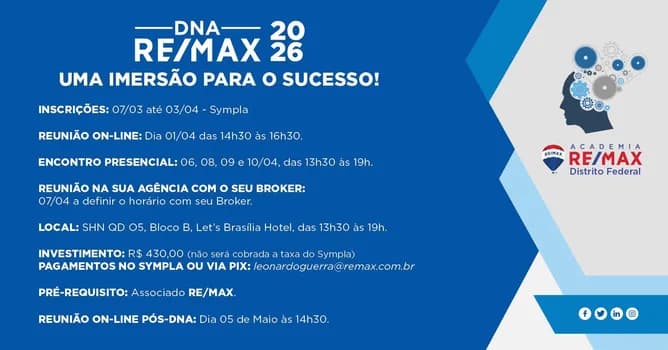 Imagem do DNA  RE/MAX 2026 - UMA IMERSÃO PARA O SUCESSO!