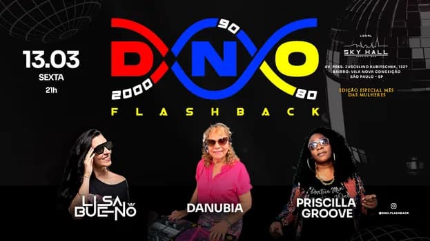 Imagem do DNO Flashback 2000, 90 e 80 - 13/03/2026