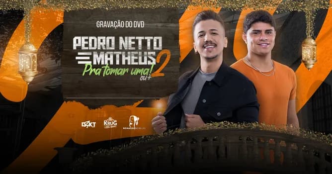 Imagem do DVD PEDRO NETTO E MATHEUS - PRA TOMAR UMA 2