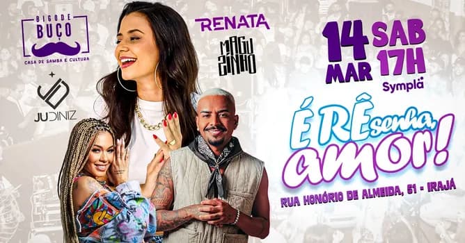 Imagem do É RÊsenha, Amor! Convida: Maguzinho e Ju Diniz