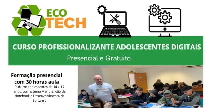 Imagem do Ecotech- Aula Inaugural- Adolescentes Digitais