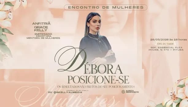 Imagem do ENCONTRO DE MULHERES: DÉBORA, POSICIONE-SE!