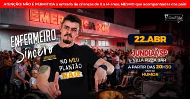 ENFERMEIRO SINCERO em JUNDIAÍ - Stand up Comedy em Jundiaí