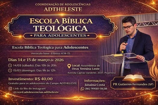 Imagem do ESCOLA BÍBLICA TEOLÓGICA PARA ADOLESCENTES