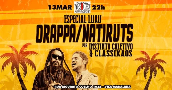 Imagem do Especial Luau Tributo Natiruts e O Rappa