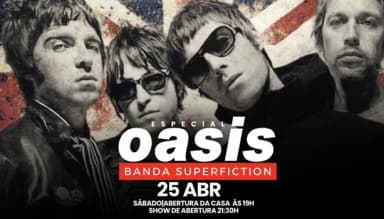 ESPECIAL OASIS -BANDA SUPERFICTION em Rio de Janeiro