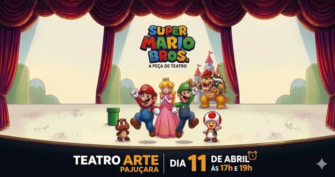 Imagem do Espetáculo de Teatro - Super Mario Bros