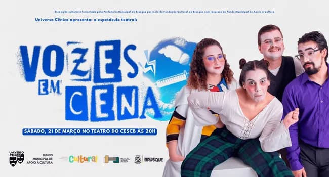 Imagem do Espetáculo Teatral VOZES EM CENA em BRUSQUE