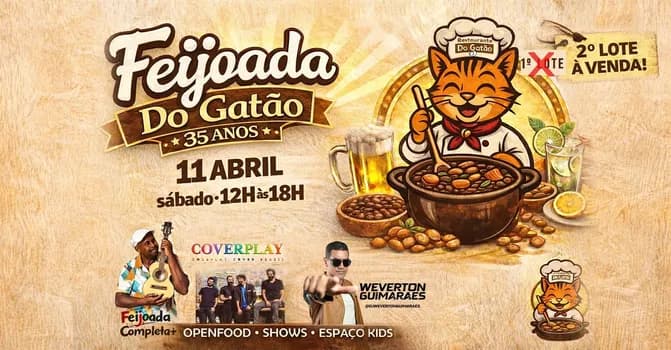 Imagem do FEIJOADA DO GATÃO - 35 ANOS