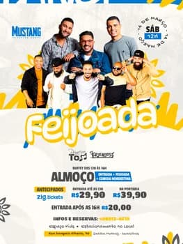 Imagem do FEIJOADA SÁBADO 14/03/2026 NO MUSTANG GUARULHOS