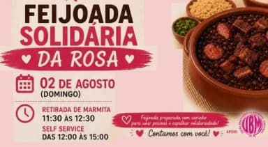 Feijoada Solidária da Rosa em Campinas