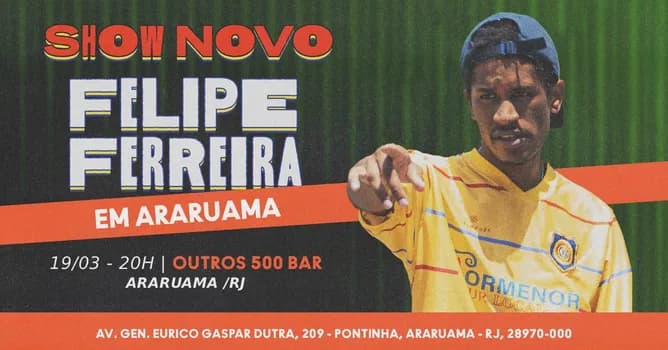Imagem do Felipe Ferreira - Novo Show - Araruama 