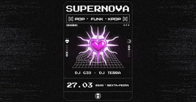 Imagem do [festa] 23h: SUPERNOVA  Pop, Funk e K-Pop