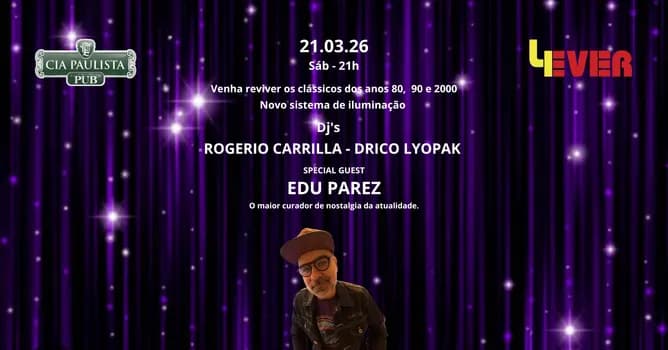 Imagem do FESTA 4EVER 21.03 COM MEGA ATRAÇÃO.