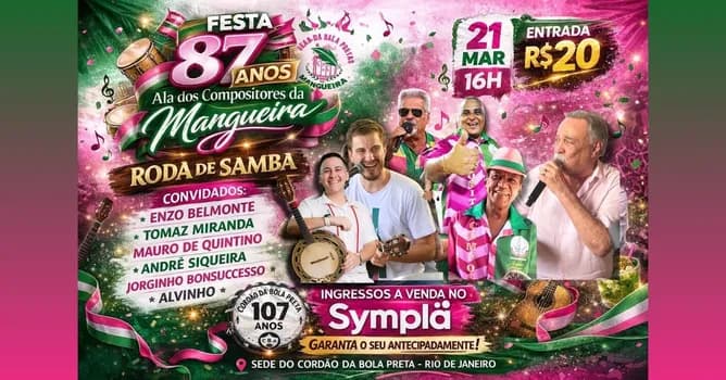 Imagem do Festa 87 anos ala dos compositores Mangueira