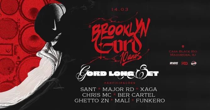 Imagem do Festa Brooklyn: Gord 10 anos + Participações