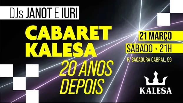 Imagem do FESTA CABARET KALESA - 20 ANOS DEPOIS