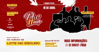 Festa de 11 Anos da Torcida Pavilhão Vermelho em Nova Lima