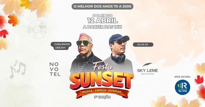 Imagem do Festa Sunset Skyleme - 3ª Edição