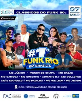 Imagem do FESTIVAL 1º FUNK RIO EM BRASÍLIA
