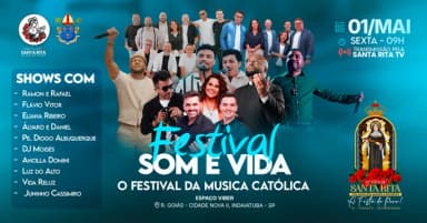 Festival Católico Som e Vida 2026 em Indaiatuba