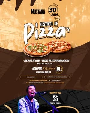 Imagem do FESTIVAL  DE PIZZA 30/01/2026 NO MUSTANG GUARULHOS