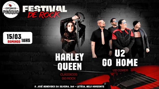 Imagem do FESTIVAL DE ROCK - COM HARLEY QUEEN E U2 GO HOME