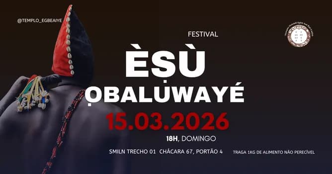 Imagem do Festival Esu e Obaluwaye