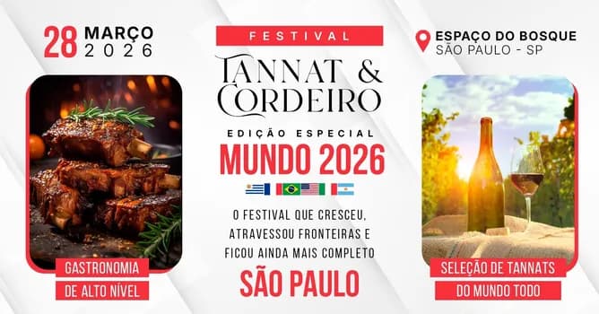 Imagem do Festival Tannat e Cordeiro - Edição Mundo 2026