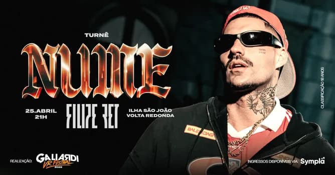 Imagem do Filipe Ret / turnê NUME - Galiardi VR Festival 2026