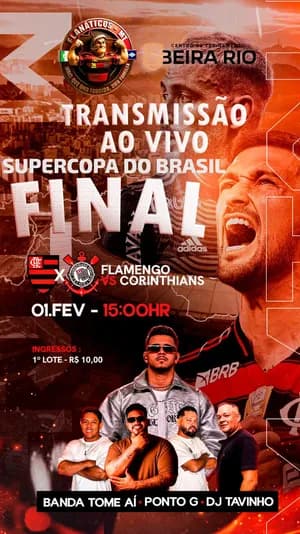 Imagem do FINAL SUPER COPA FLAMENGOXCORINTHIANS