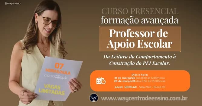 Imagem do Formação Avançada Professor de Apoio