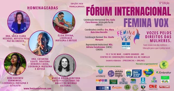 Imagem do Fórum Internacional Femina Vox - Campo Grande/MS
