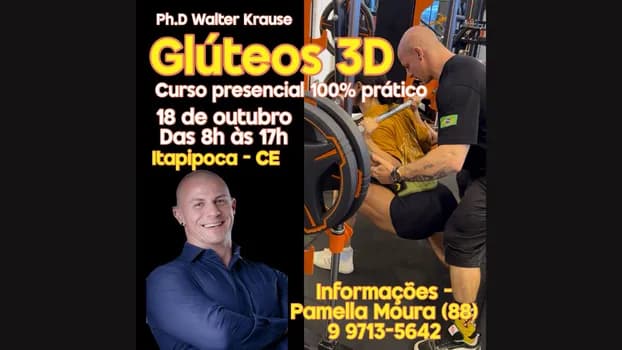 Imagem do Glúteo 3D - Curso Presencial 100% Prático