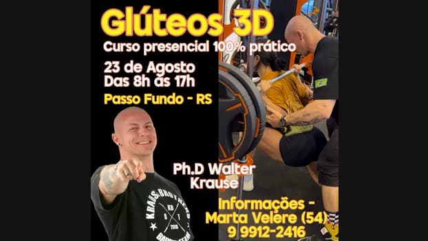 Imagem do Gluteos 3D - Curso PRESENCIAL 100% PRATICO