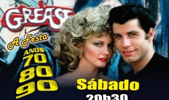 Imagem do Grease, a festa! Anos 70 80 90
