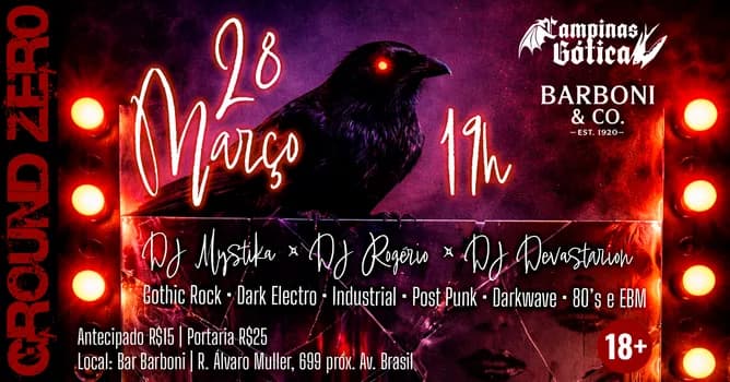 Imagem do GroundZer0 no Barboni (28/03) 