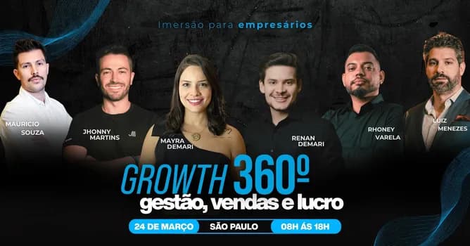 Imagem do GROWTH 360° | gestão, vendas e lucro