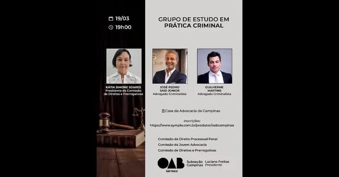 Imagem do Grupo de Estudo em Prática Criminal
