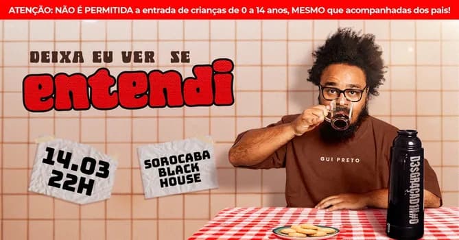 Imagem do GUI PRETO em SOROCABA - Stand Up Comedy